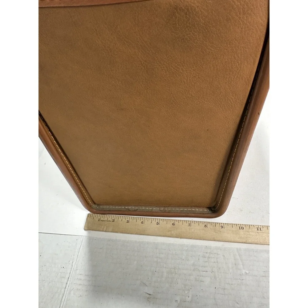 Vintage Samsonite Airline Pilot Salesman Brown Leather Attache Briefcase Antique